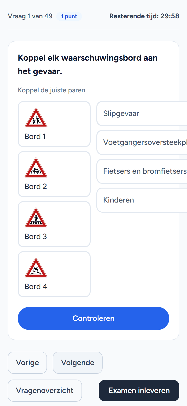 Echte examenvragen