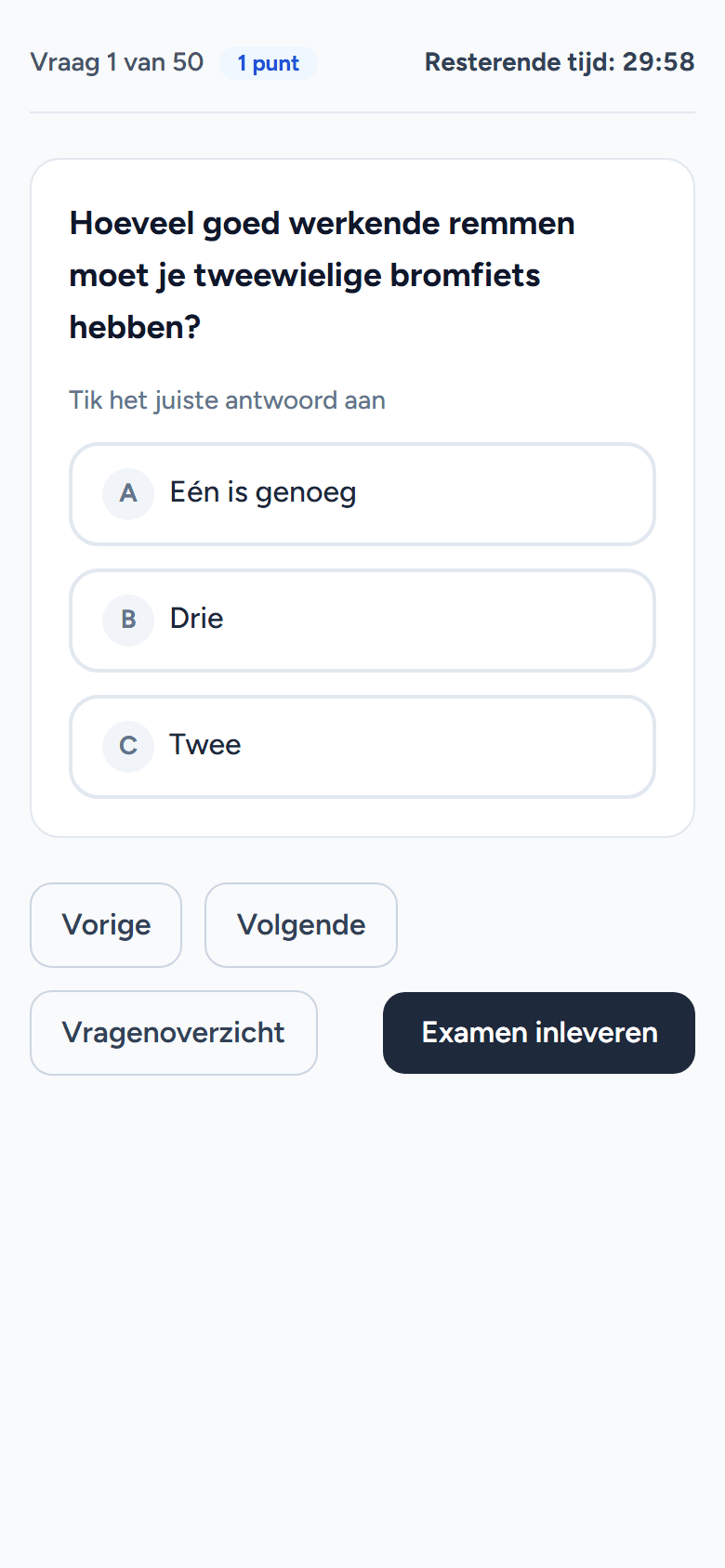 Echte examenvragen